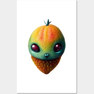 Alien Mango Cute Posters and Art